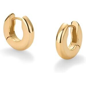PAVOI 14K Gold Plated Chunky Huggies Earrings for Women